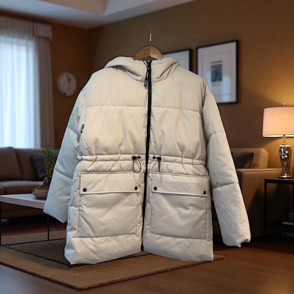 Puffit Hooded Puffer Jacket With Large Pockets. NWT. - Picture 7 of 11